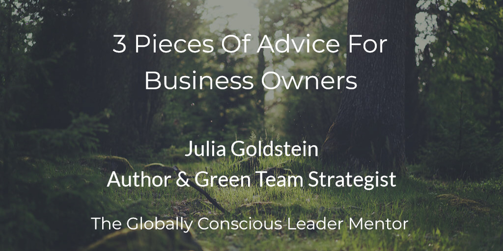 Julia 3 Pieces Of Advice For Business Owners