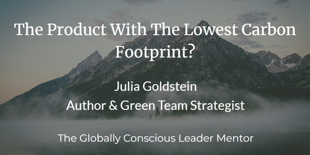 Julia The Product With The Lowest Carbon Footprint