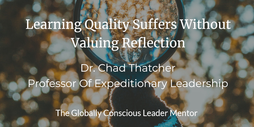 Learning Quality Suffers Without Valuing Reflection