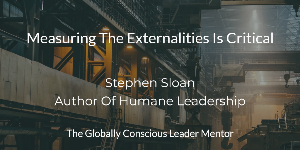 Sloan measuring the externalities is critical