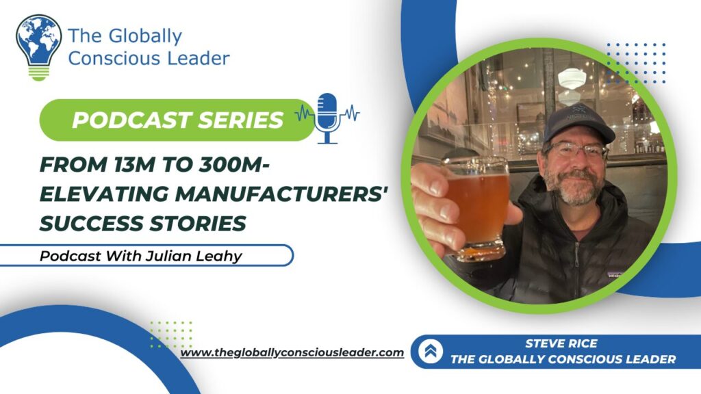 Podcast Series: Elevating Manufacturers' Success Stories with Julian Leahy - The Globally Conscious Leader.